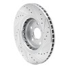 631-76138L Drilled/Slotted Brake Rotor [Silver], Fits Select Lexus/Toyota/Scion, Position: Front Left - image 4