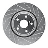 631-76138R Drilled/Slotted Brake Rotor [Silver], Fits Select Lexus/Toyota/Scion, Position: Front Right - image 1