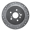 631-76139L Drilled/Slotted Brake Rotor [Silver], 2008-2013 Lexus/Toyota/Scion, Position: Rear Left - image 1