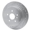 631-76139L Drilled/Slotted Brake Rotor [Silver], 2008-2013 Lexus/Toyota/Scion, Position: Rear Left - image 2