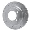 631-76140L Drilled/Slotted Brake Rotor [Silver], 2008-2021 Lexus/Toyota/Scion, Position: Front Left - image 2