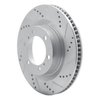 631-76142R Drilled/Slotted Brake Rotor [Silver], Fits Select Lexus/Toyota/Scion, Position: Front Right - image 2