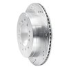 631-76143L Drilled/Slotted Brake Rotor [Silver], Fits Select Lexus/Toyota/Scion, Position: Rear Left - image 2