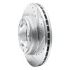 631-76146R Drilled/Slotted Brake Rotor [Silver], 2005-2010 Hino, Position: Rr Right - image 2