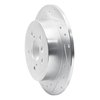 631-76152L Drilled/Slotted Brake Rotor [Silver], Fits Select Lexus/Toyota/Scion, Position: Rear Left - image 2
