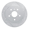 631-76152R Drilled/Slotted Brake Rotor [Silver], Fits Select Lexus/Toyota/Scion, Position: Rear Right - image 1