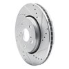 631-76153R Drilled/Slotted Brake Rotor [Silver], Fits Select Lexus/Toyota/Scion, Position: Front Right - image 2