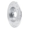 631-76156L Drilled/Slotted Brake Rotor [Silver], Fits Select Lexus/Toyota/Scion, Position: Rear Left - image 4