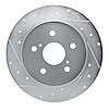 631-76157L Drilled/Slotted Brake Rotor [Silver], Fits Select Lexus/Toyota/Scion, Position: Rear Left - image 1