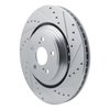 631-76158R Drilled/Slotted Brake Rotor [Silver], Fits Select Lexus/Toyota/Scion, Position: Front Right - image 2