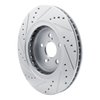 631-76158R Drilled/Slotted Brake Rotor [Silver], Fits Select Lexus/Toyota/Scion, Position: Front Right - image 4