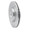 631-76161L Drilled/Slotted Brake Rotor [Silver], Fits Select Lexus/Toyota/Scion, Position: Rear Left - image 2