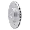 631-76161R Drilled/Slotted Brake Rotor [Silver], Fits Select Lexus/Toyota/Scion, Position: Rear Right - image 2