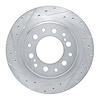 631-76163L Drilled/Slotted Brake Rotor [Silver], Fits Select Lexus/Toyota/Scion, Position: Rear Left - image 1
