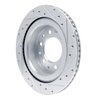 631-76163L Drilled/Slotted Brake Rotor [Silver], Fits Select Lexus/Toyota/Scion, Position: Rear Left - image 4