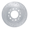631-76163R Drilled/Slotted Brake Rotor [Silver], Fits Select Lexus/Toyota/Scion, Position: Rear Right - image 1
