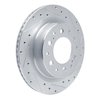631-76163R Drilled/Slotted Brake Rotor [Silver], Fits Select Lexus/Toyota/Scion, Position: Rear Right - image 2