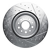 631-79005L Drilled/Slotted Brake Rotor [Silver], Fits Select Maserati, Position: Front Left - image 1