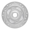 631-80001R Drilled/Slotted Brake Rotor [Silver], 1979-1983 Ford/Lincoln/Mercury/Mazda, Position: Front Right - image 1