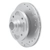 631-80001R Drilled/Slotted Brake Rotor [Silver], 1979-1983 Ford/Lincoln/Mercury/Mazda, Position: Front Right - image 2