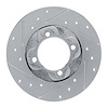 631-80005L Drilled/Slotted Brake Rotor [Silver], 1981-1985 Ford/Lincoln/Mercury/Mazda, Position: Front Left - image 1