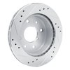 631-80008R Drilled/Slotted Brake Rotor [Silver], 1984-1985 Ford/Lincoln/Mercury/Mazda, Position: Rear Right - image 4