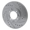 631-80010L Drilled/Slotted Brake Rotor [Silver], 1983-1987 Ford/Lincoln/Mercury/Mazda, Position: Front Left - image 3