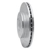 631-80016R Drilled/Slotted Brake Rotor [Silver], 1988-1992 Ford/Lincoln/Mercury/Mazda, Position: Front Right - image 2