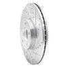 631-80018R Drilled/Slotted Brake Rotor [Silver], 1988-1991 Ford/Lincoln/Mercury/Mazda, Position: Front Right - image 2