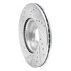631-80018R Drilled/Slotted Brake Rotor [Silver], 1988-1991 Ford/Lincoln/Mercury/Mazda, Position: Front Right - image 4