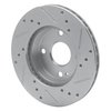 631-80022L Drilled/Slotted Brake Rotor [Silver], 1990-1993 Ford/Lincoln/Mercury/Mazda, Position: Front Left - image 4