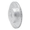 631-80022R Drilled/Slotted Brake Rotor [Silver], 1990-1993 Ford/Lincoln/Mercury/Mazda, Position: Front Right - image 2