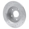 631-80024R Drilled/Slotted Brake Rotor [Silver], 1989-1991 Ford/Lincoln/Mercury/Mazda, Position: Rear Right - image 4