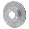631-80027L Drilled/Slotted Brake Rotor [Silver], 1992-2003 Ford/Lincoln/Mercury/Mazda, Position: Front Left - image 2