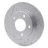 631-80029L Drilled/Slotted Brake Rotor [Silver], 1993-2003 Ford/Lincoln/Mercury/Mazda, Position: Rear Left - image 2
