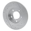 631-80029L Drilled/Slotted Brake Rotor [Silver], 1993-2003 Ford/Lincoln/Mercury/Mazda, Position: Rear Left - image 4