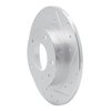 631-80029R Drilled/Slotted Brake Rotor [Silver], 1993-2003 Ford/Lincoln/Mercury/Mazda, Position: Rear Right - image 2