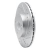 631-80030R Drilled/Slotted Brake Rotor [Silver], 1994-2002 Ford/Lincoln/Mercury/Mazda, Position: Front Right - image 2
