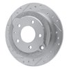631-80033L Drilled/Slotted Brake Rotor [Silver], 1995-2002 Ford/Lincoln/Mercury/Mazda, Position: Rear Left - image 2