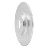 631-80037L Drilled/Slotted Brake Rotor [Silver], 2001-2005 Ford/Lincoln/Mercury/Mazda, Position: Rear Left - image 2
