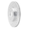631-80038L Drilled/Slotted Brake Rotor [Silver], 2003-2005 Ford/Lincoln/Mercury/Mazda, Position: Front Left - image 2