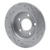 631-80039L Drilled/Slotted Brake Rotor [Silver], 2004-2013 Ford/Lincoln/Mercury/Mazda, Position: Rear Left - image 4