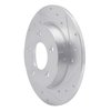 631-80039R Drilled/Slotted Brake Rotor [Silver], 2004-2013 Ford/Lincoln/Mercury/Mazda, Position: Rear Right - image 2