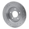 631-80040L Drilled/Slotted Brake Rotor [Silver], 2004-2013 Ford/Lincoln/Mercury/Mazda, Position: Rear Left - image 4