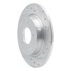 631-80040R Drilled/Slotted Brake Rotor [Silver], 2004-2013 Ford/Lincoln/Mercury/Mazda, Position: Rear Right - image 2