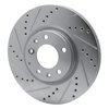 631-80042L Drilled/Slotted Brake Rotor [Silver], 2004-2008 Ford/Lincoln/Mercury/Mazda, Position: Front Left - image 2