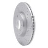 631-80042R Drilled/Slotted Brake Rotor [Silver], 2004-2008 Ford/Lincoln/Mercury/Mazda, Position: Front Right - image 2
