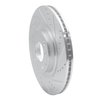 631-80043R Drilled/Slotted Brake Rotor [Silver], 2004-2011 Ford/Lincoln/Mercury/Mazda, Position: Front Right - image 2
