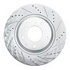 631-80044R Drilled/Slotted Brake Rotor [Silver], 2004-2011 Ford/Lincoln/Mercury/Mazda, Position: Rear Right - image 1