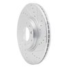 631-80045R Drilled/Slotted Brake Rotor [Silver], 2006-2007 Ford/Lincoln/Mercury/Mazda, Position: Front Right - image 2